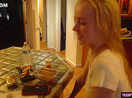 Candy White is a sweet, blonde honey who likes to fuck her landlord, quite often