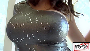 Chanel Preston Takes Huge Cock Up Her Ass On Couch
