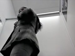 Changing room female in the tight pants on