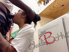Charlie B Hustle In Fuckin At Friends House In Laundry Room