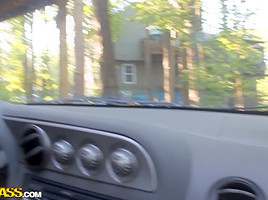 Cheyenne in hot amateur girl fucks and sucks dick in a car