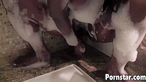 Chocolate Haze In Black Woman Tit Fucks And Fucks With A Dildo