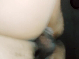 Chubby Asian Big Tits And Ass Sucks And Rides Cock