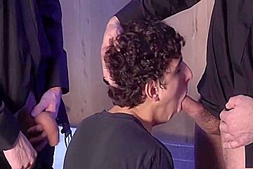 Church Twink Caught Jacking By Two Man-sized Prick Gay Priests