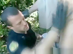 Cock Sucking Muscled Patrol Cops