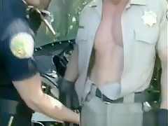 Cock Sucking Muscled Patrol Cops