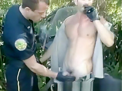 Cock Sucking Muscled Patrol Cops