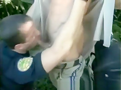 Cock Sucking Muscled Patrol Cops