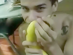 Cock-hungry amateur twink milks his mate POV style