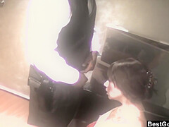 Coco Velvet - Tattoed Babe Gags On Black Cock