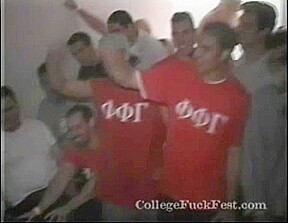 College Threesome Fucking and Lesbian Kissing