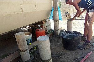 Construction Work Porn  Building A Sink With A Butt Plug Inside My Ass  I End Up Masturbating Hard