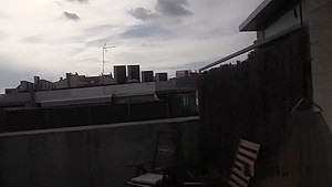 Cop Fucks Readhead Slut On Balcony