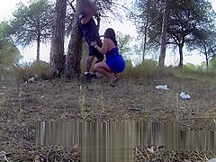 Cop anal fucked chubby milf outdoors