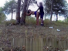 Cop anal fucked chubby milf outdoors