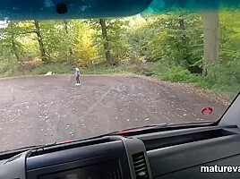 Cougars Fuck Lonely Hitchhiker While Giving Him A Ride