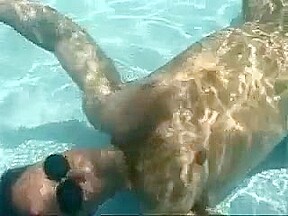 Couple enjoys oral sex under water