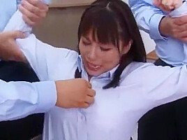 Crazy Japanese Slut In Incredible Blowjob, Gangbang Jav Clip