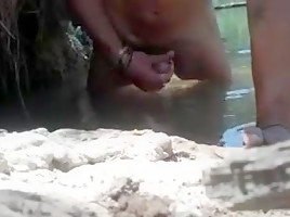 Crazy homemade gay video with Outdoor, Masturbate scenes