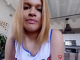 Creepy Stepbro Shoves His Cock Down Hot teen 18+ Step sister's Throat