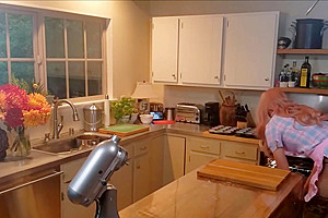 Crossdressed Sissy Baking Cupcakes rides bad dragon