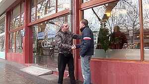 Cumshowered Dutch Prostitute Jerks Tourist