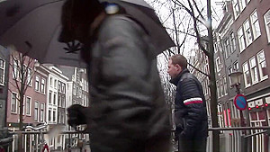 Cumshowered Dutch Prostitute Jerks Tourist