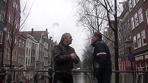 Cumshowered Dutch Prostitute Jerks Tourist
