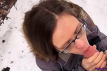 Cute Bitch Fantasizes About Teacher And Sex With Him In The Forest