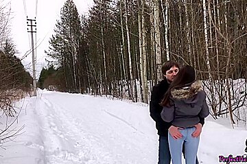 Cute Bitch Fantasizes About Teacher And Sex With Him In The Forest