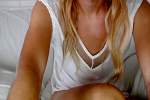 Cute Blonde Trap Cum & It Eat