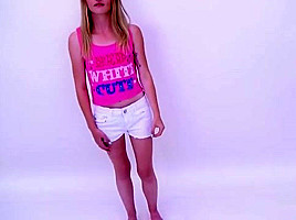 Cute Blonde fucked during photo session casting