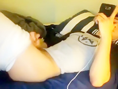 Cute fit guy jerks and cums