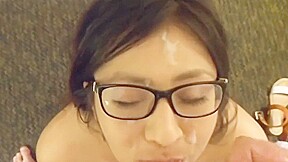 Cute nerdy asian girl that is just awesome! The camera work sucks 