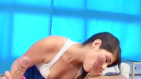 Cute teen 18+ Latina Mia Got Her Makeup Ruined With Hot Cum From Two Big Cocks