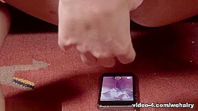 Daisy Has Fun Taking Pics And Videos Stripping