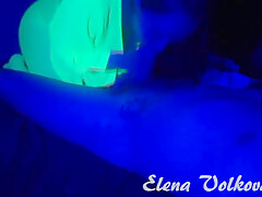 Delicious Neon Blowjob And Handjob