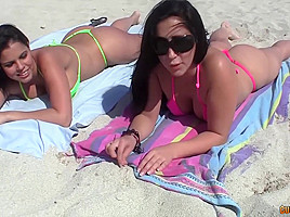 Diamond Kitty and Valerie Kay are having casual sex with some handsome guys they have just met