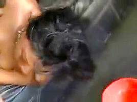 Dirty Black Girl Spits Up During Interracial Face Fuck