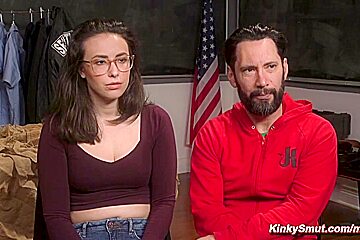 Dirty Cop Anal Fucks Bound Evidence Clerk