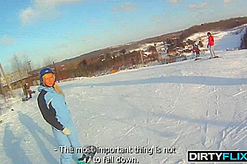 Dirty Flix - Jessy Brown - Snowboarder chick loves cock
