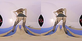 Dirty stockings lapdance starring Paula Shy