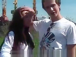 Doggy style outdoor sex on a picnic