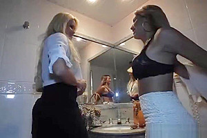 Dude Fucks Two Latina Shemale Hookers