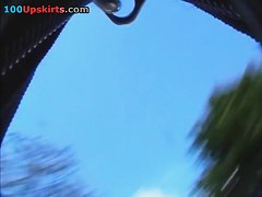 Eating girl upskirt video