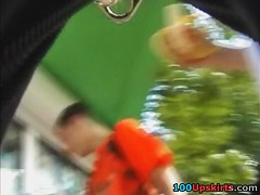 Eating girl upskirt video