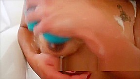 Ebony Girl Testing Fun In Bath , showing my natural boobs and big bum  