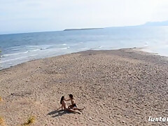 Erotic Amateur Lesbian Sex On The Beach