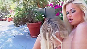 Euro babe Puma Swede and Bobbi play outside!