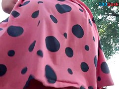 Exciting accidental upskirt pics with cute brunette